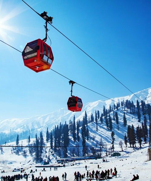 Gulmarg snow mountains
